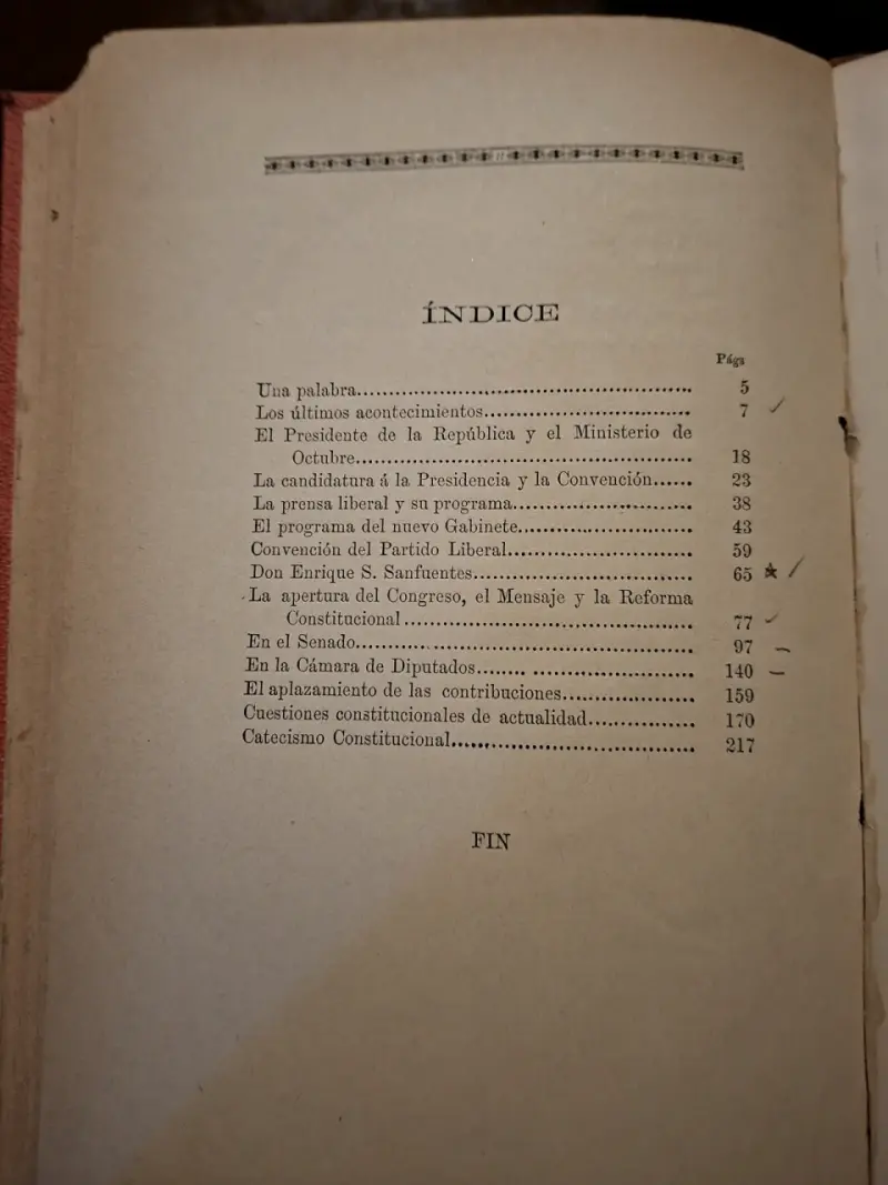 Libro antiguo sobre conflicto político en Chile 1890 - 3