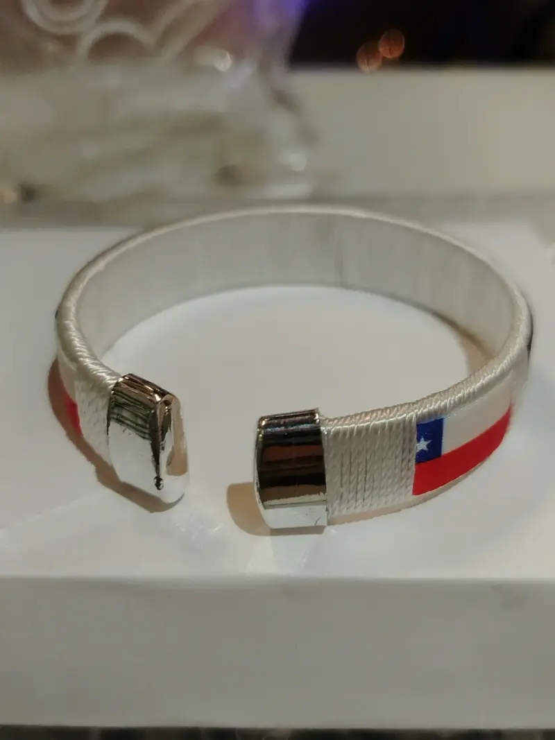 Pulsera ajustable bandera de Chile - 2