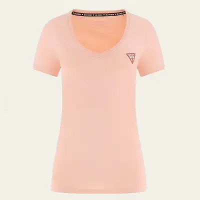 Polera Rosa Guess con logo bordado Talla M - miniatura 2