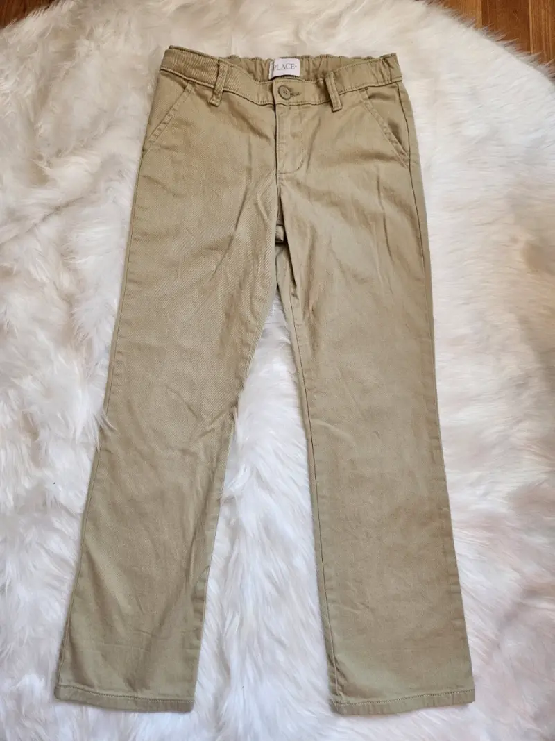 Pantalones beige para niñas marca Place - 1
