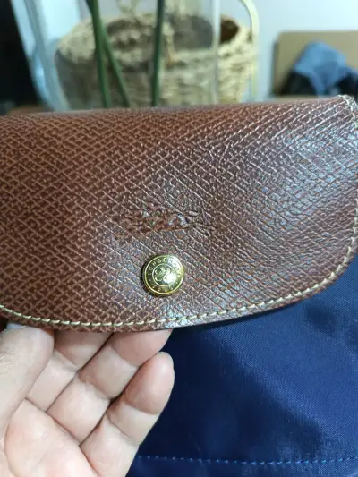 Bolso tote azul con asas de cuero - miniatura 3