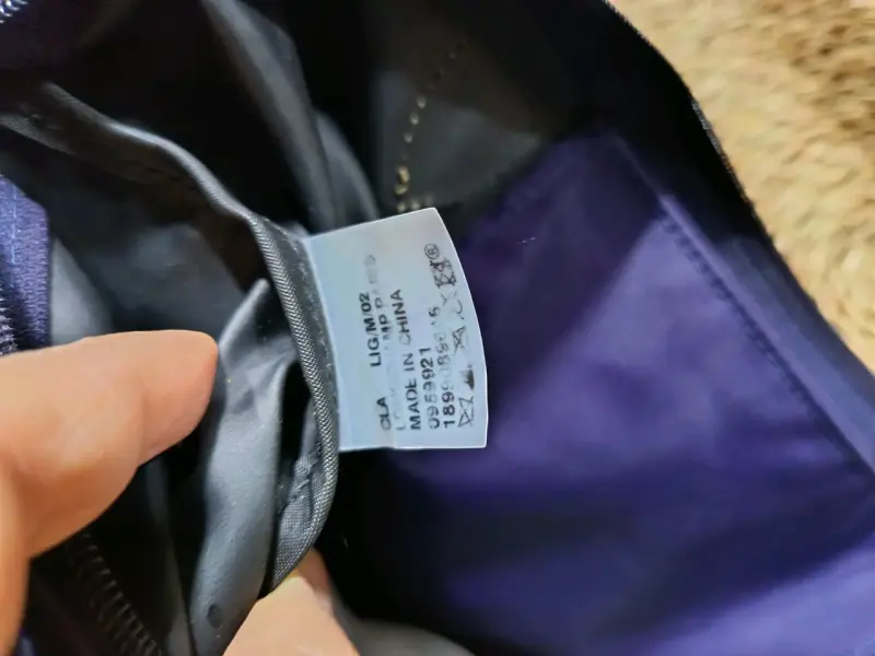 Bolso tote azul con asas de cuero - 4
