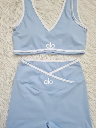 Conjunto deportivo mujer Alo azul claro - miniatura 3