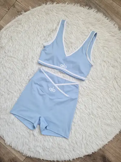 Conjunto deportivo mujer Alo azul claro - miniatura 4