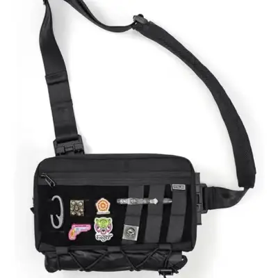 Bandolera táctica negra Tactical Geek L3C cache - miniatura 1