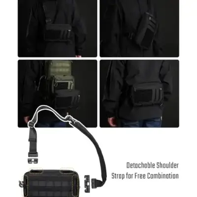 Bandolera táctica negra Tactical Geek L3C cache - miniatura 6