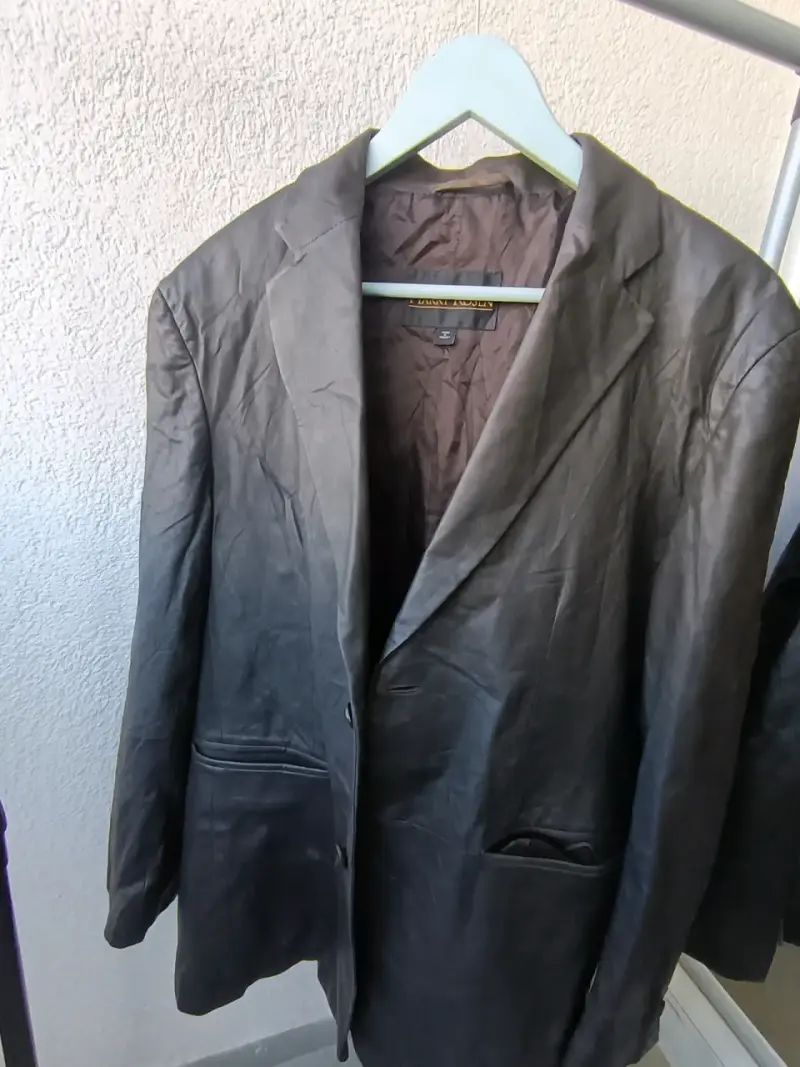 Chaqueta Cuero Genuino Blazer Harry Rosen Premium - 4