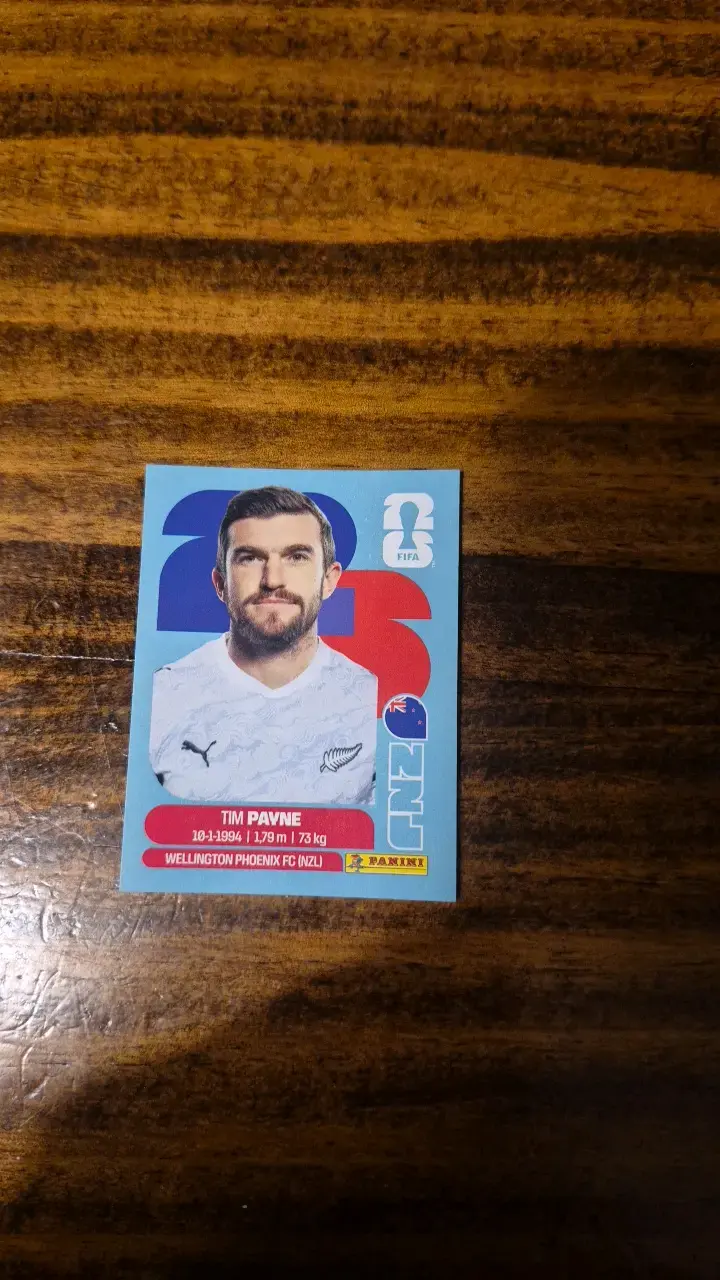 Lámina Panini FIFA 2026 Tim Payne - 1