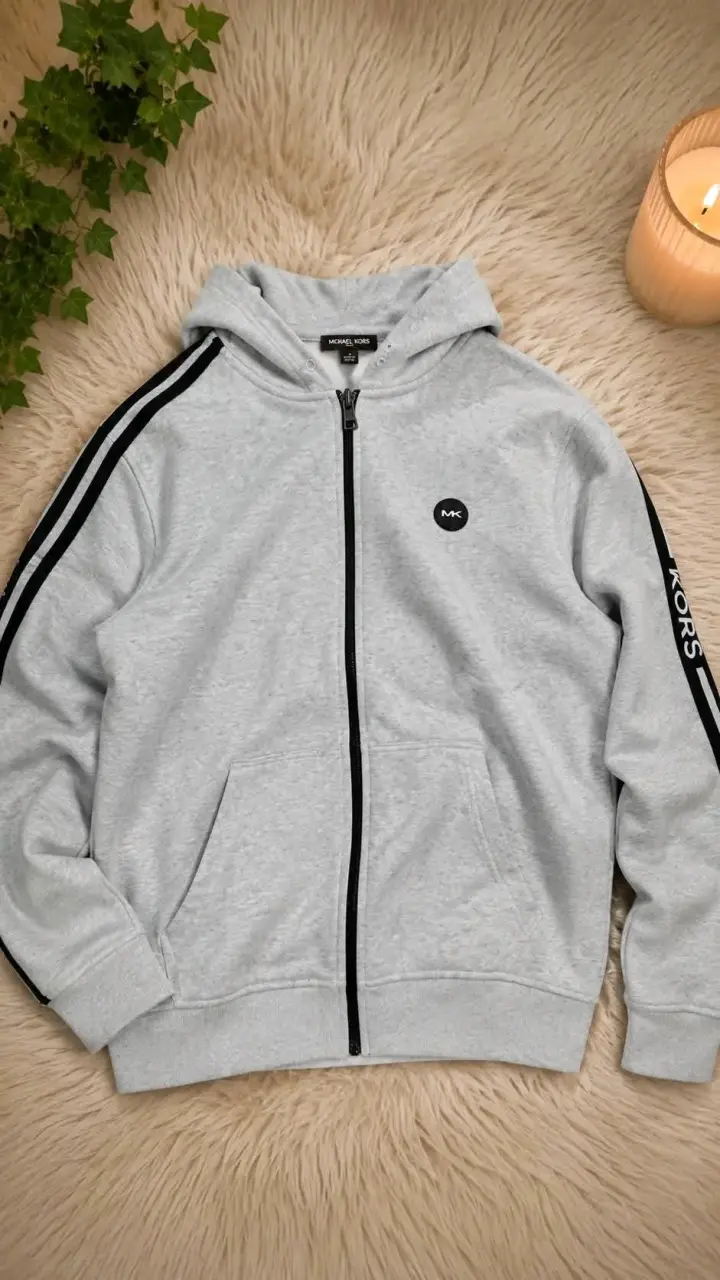 Polerón gris Michael Kors con capucha