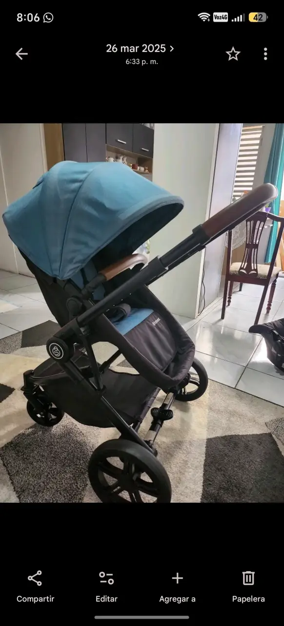 Coche de bebé Cybex azul y negro - 1