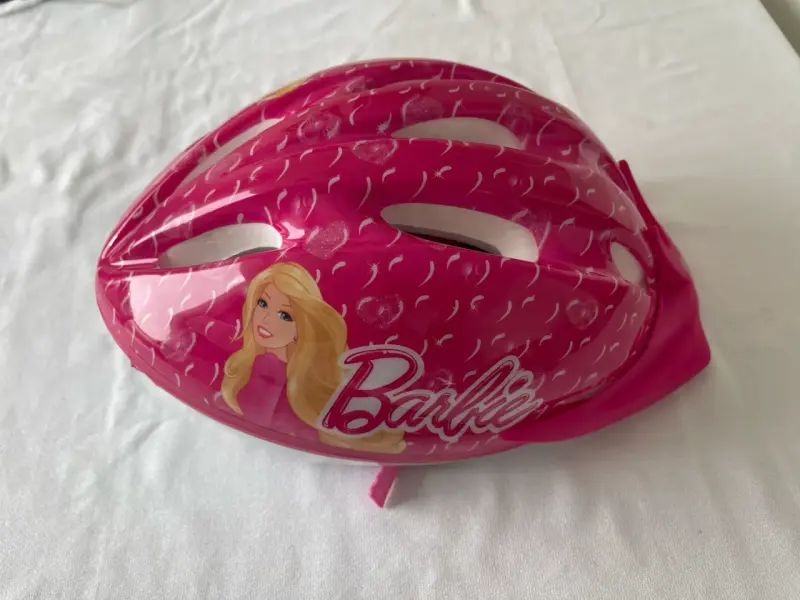 Casco infantil Barbie original para bicicleta - 1