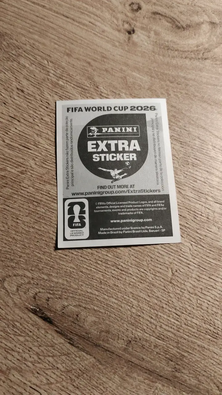 Lámina Panini FIFA Extra Sticker - 2