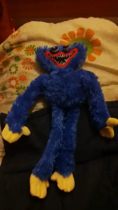 Peluche Huggy Wuggy azul suave - miniatura 1