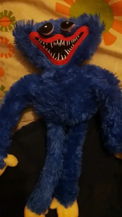 Peluche Huggy Wuggy azul suave - miniatura 2