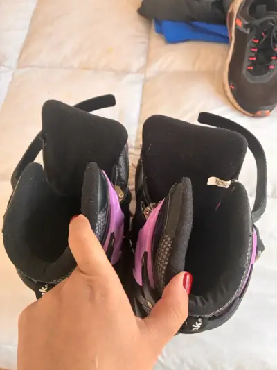 Patines en línea Hook negros y morados - miniatura 3