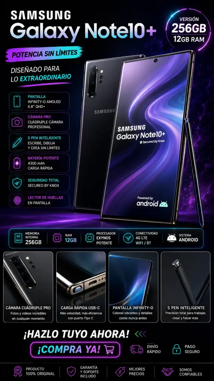Samsung Galaxy Note10+ 256GB 12GB RAM