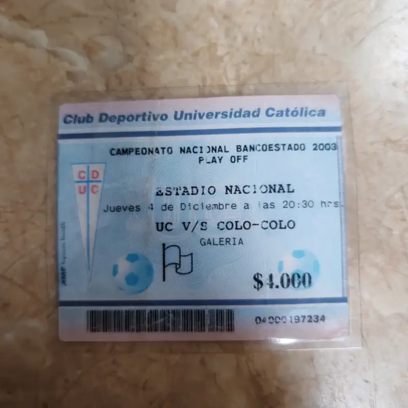 Entrada histórica UC vs Colo-Colo 2003 - 1
