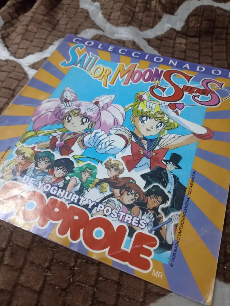 Coleccionador vacío Sailor Moon Soprole 1998 - 1