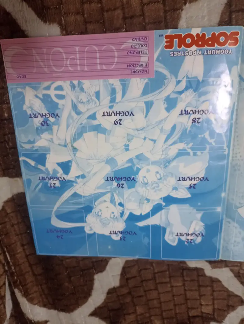 Coleccionador vacío Sailor Moon Soprole 1998 - 3