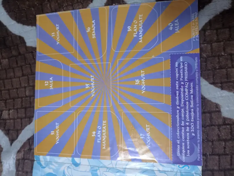 Coleccionador vacío Sailor Moon Soprole 1998 - 6