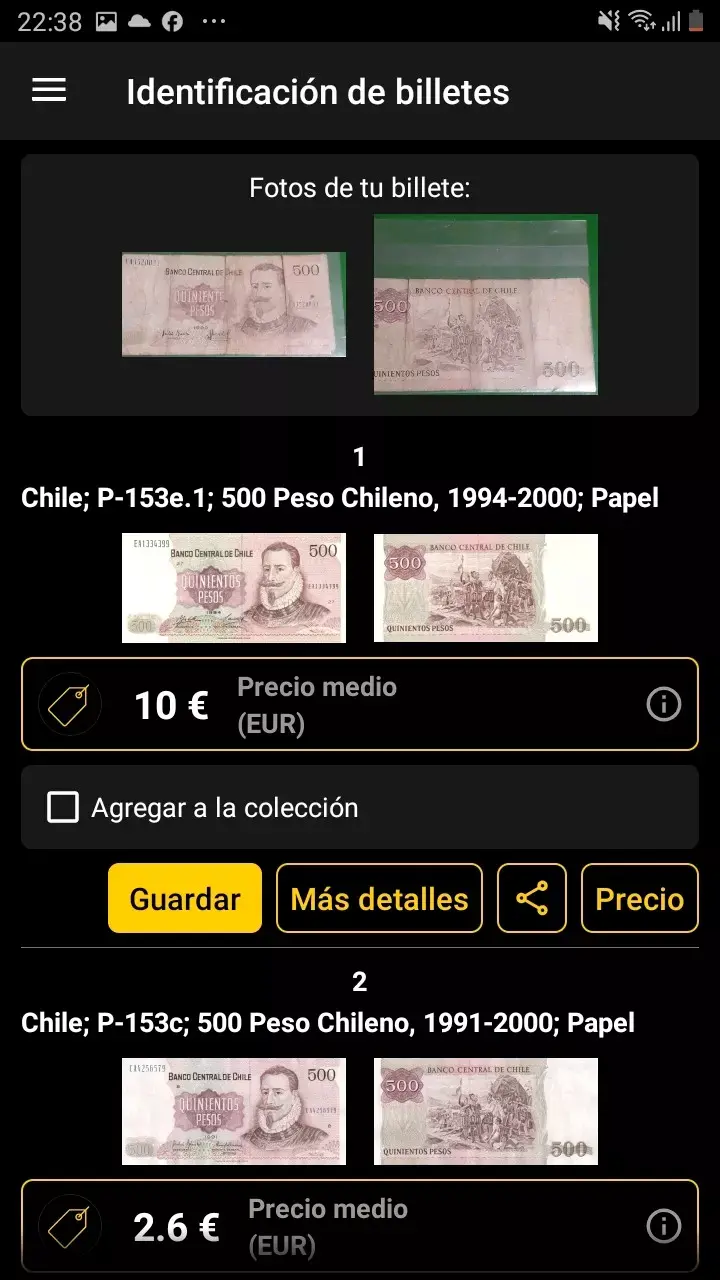 Billete 500 Pesos Chilenos 1994-2000 - 6