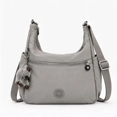 Bolso Kipling gris con correa ajustable - miniatura 1