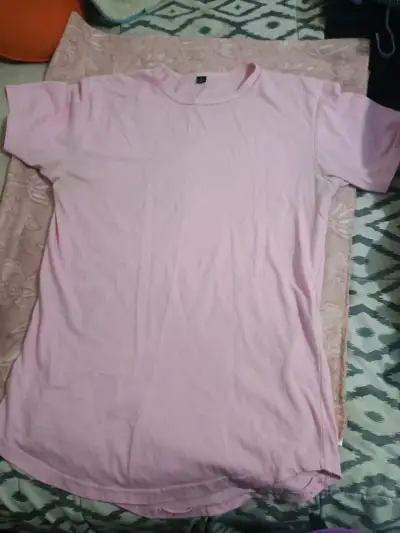 Polera rosada de algodón para hombre - miniatura 4
