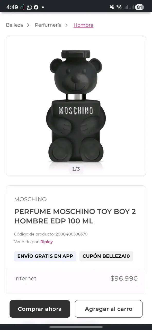 Perfume Moschino Toy Boy 2 para hombre - 2
