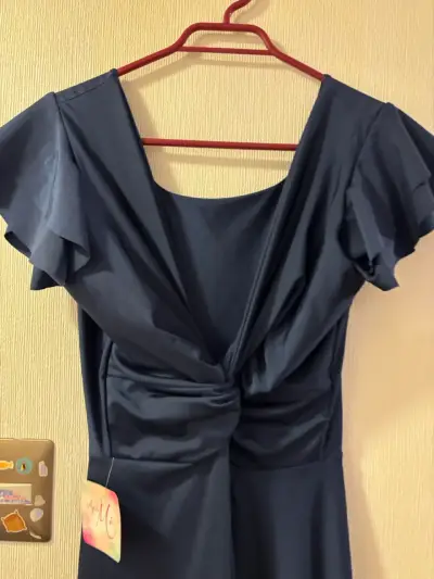 Vestido azul largo - miniatura 2