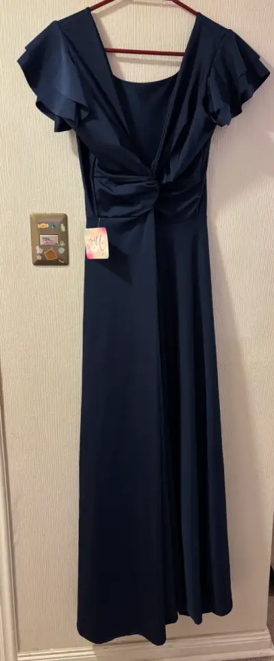 Vestido azul largo - miniatura 3