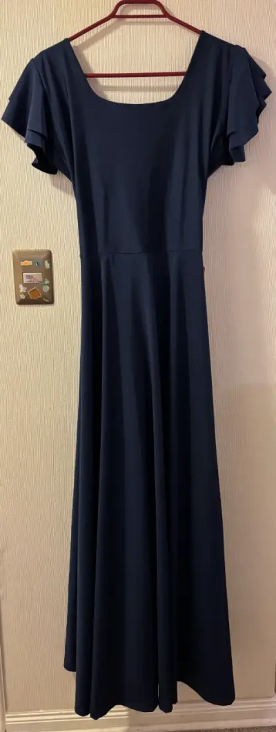 Vestido azul largo - miniatura 4