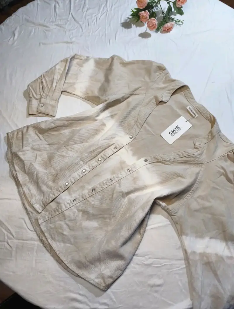 Blusa beige Cache Cache con diseño tie-dye - 1