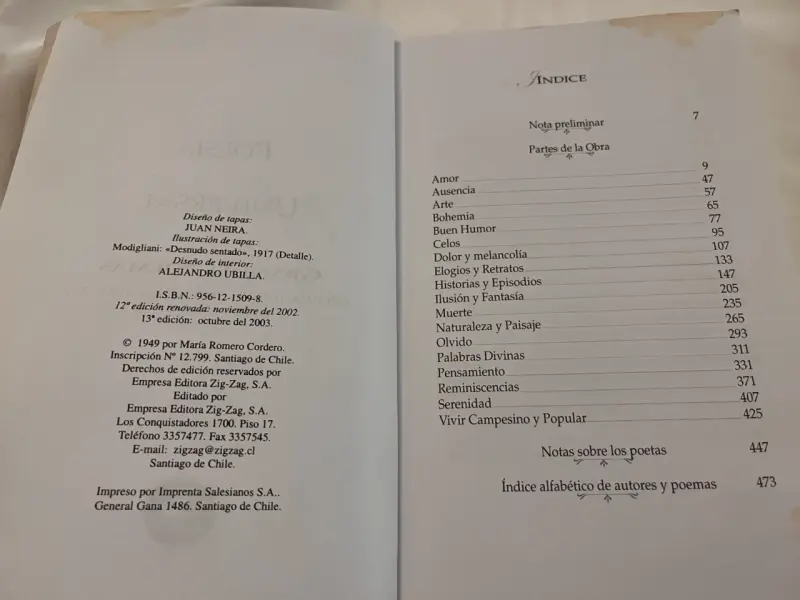 Libro Poesía Universal, selección de María Romero - 6
