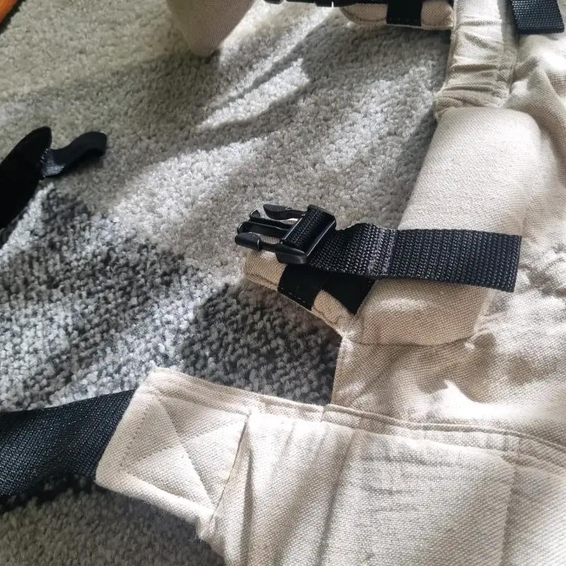 Mochila portabebé ergonómica beige - 3
