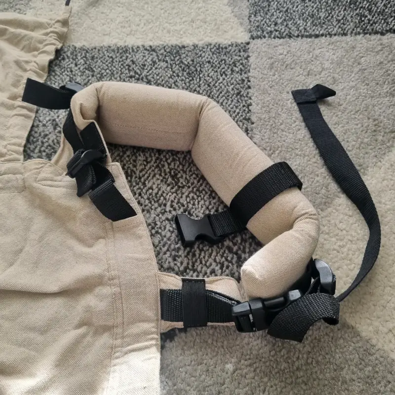 Mochila portabebé ergonómica beige - 5