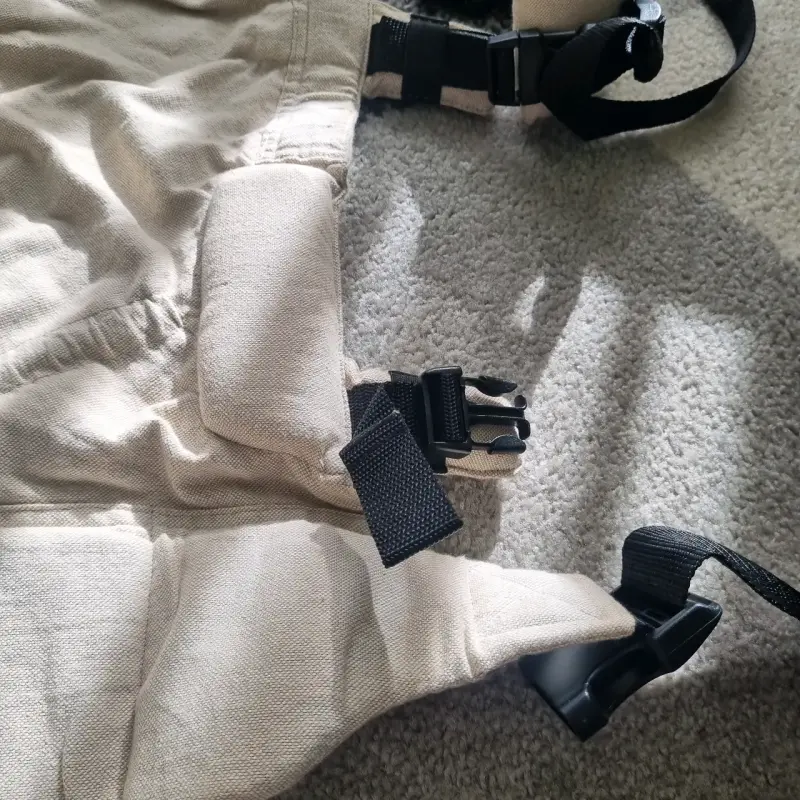 Mochila portabebé ergonómica beige - 6