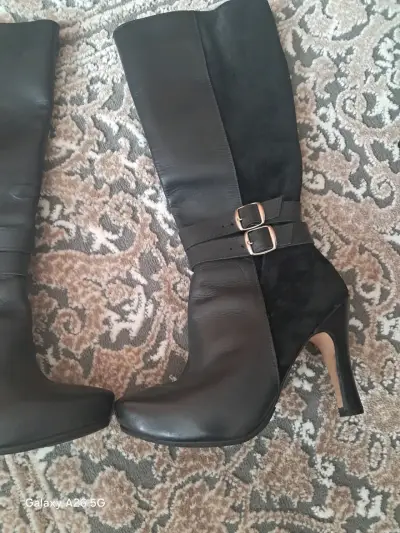 Botines negros con hebillas de tacón alto - miniatura 5