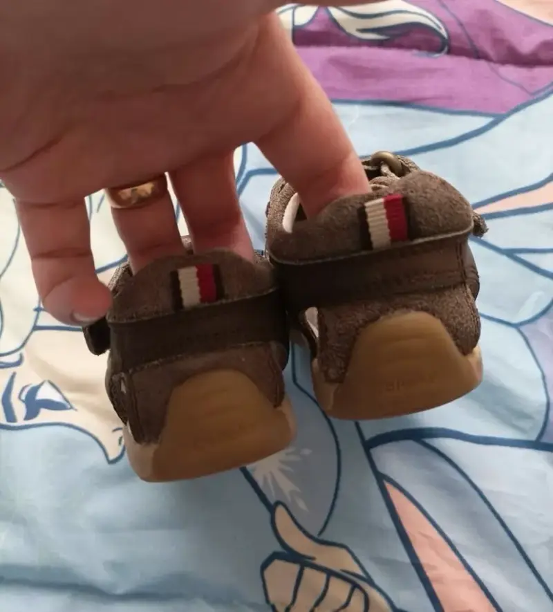 Sandalias de cuero para niño marrón - 3