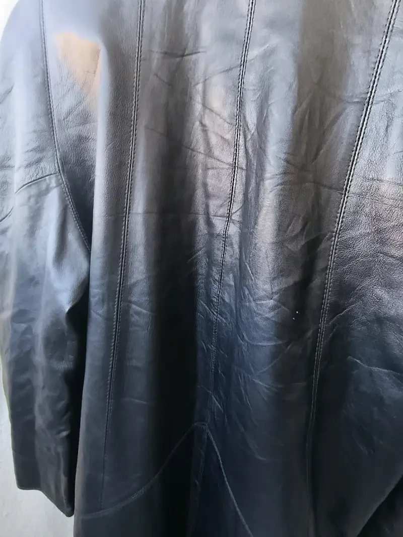 Abrigo de Cuero Genuino Excelled Black - 6