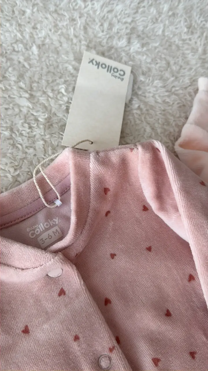 Conjunto de enteritos para bebé rosados - 2