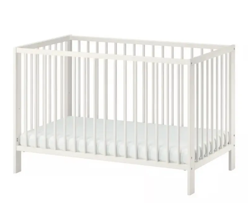 Cuna de madera blanca para bebé - Gulliver - 1