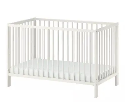 Cuna de madera blanca para bebé - Gulliver - miniatura 1