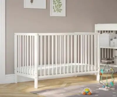 Cuna de madera blanca para bebé - Gulliver - miniatura 2