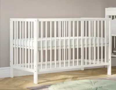 Cuna de madera blanca para bebé - Gulliver - miniatura 3