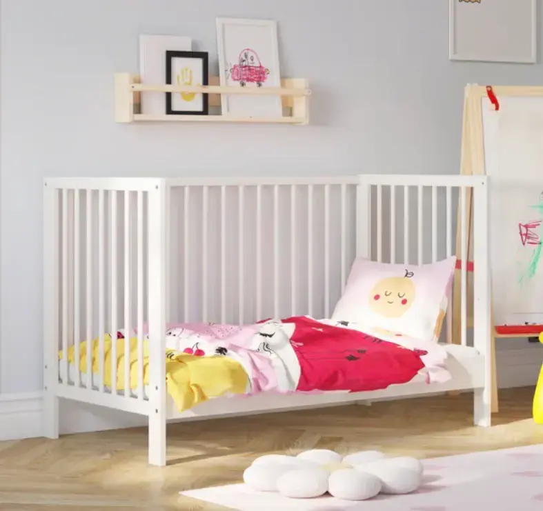 Cuna de madera blanca para bebé - Gulliver - 4