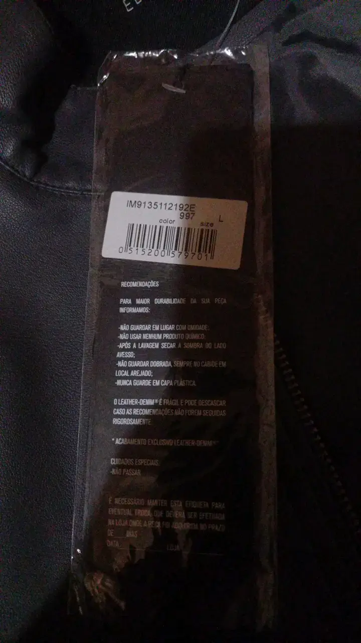 Chaqueta de cuero gris para hombre - 5