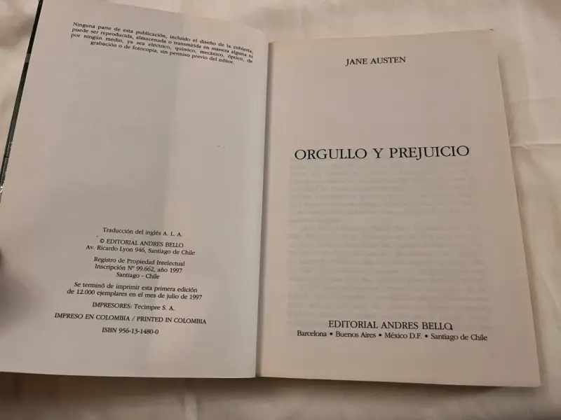 Libro 'Orgullo y Prejuicio' de Jane Austen - 5