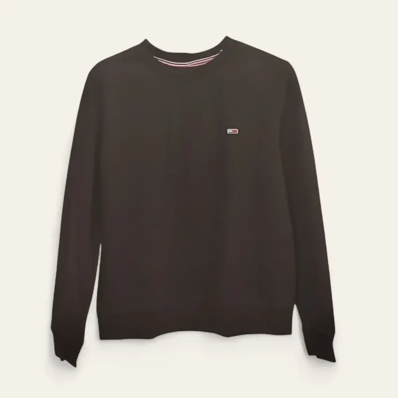 Polerón Negro Tommy Hilfiger Algodón Mujer S/M - 1
