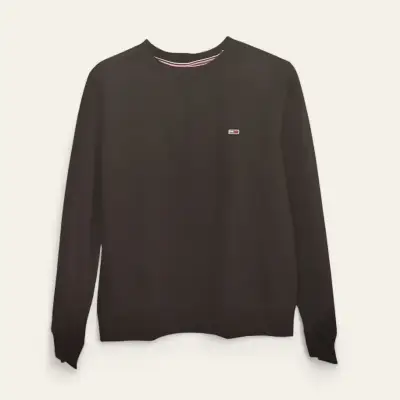 Polerón Negro Tommy Hilfiger Algodón Mujer S/M - miniatura 1