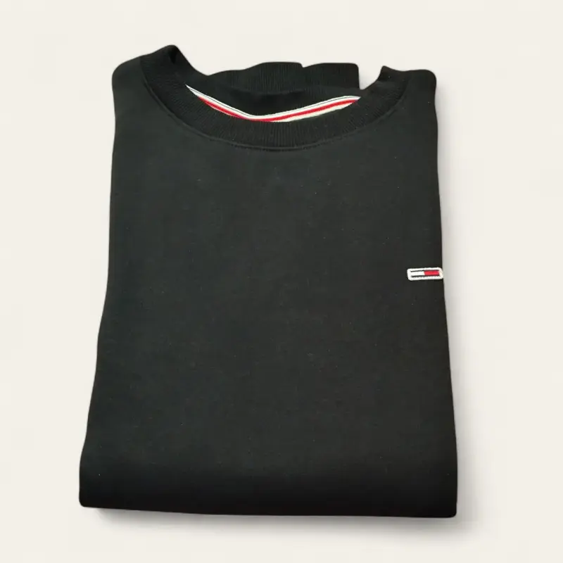 Polerón Negro Tommy Hilfiger Algodón Mujer S/M - 3